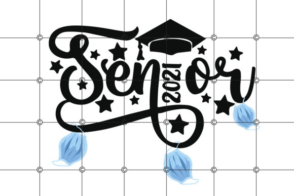 2021 Senior Graduated Silhouette Graphics & Print Templates Review