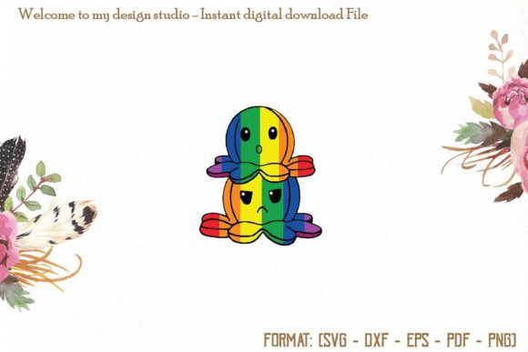 Cute Octopuses Svg Graphics