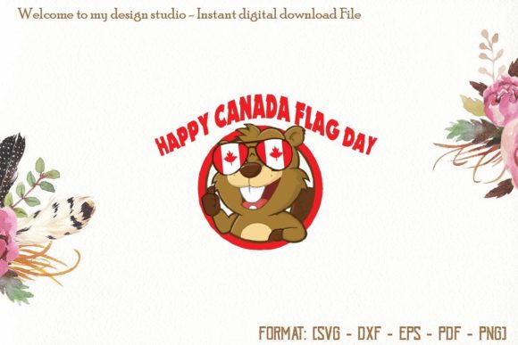 Happy Canada Flag Day Svg Graphics