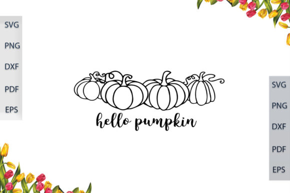 Hello Pumpkin SVG: Graphics and Print Templates Review