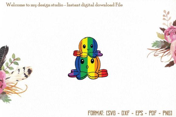 Octopuses LGBT Svg Graphics