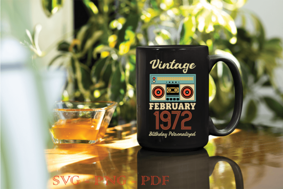 Vintage 1972 Graphics: Best Vintage Birthday Gift Print Templates